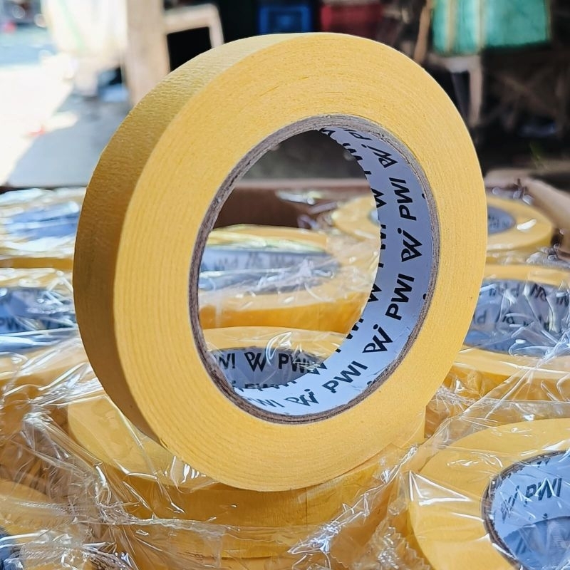 

Solasi kertas/masking tape kuning PWI 18mm ≥50meter