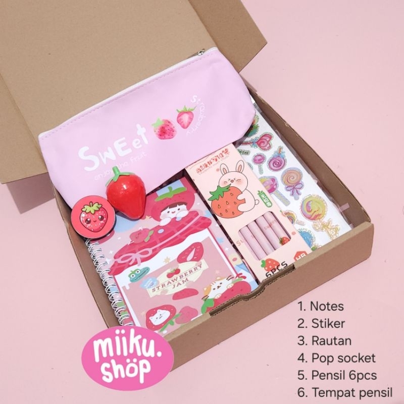 

RB Gift Box / Birthday Gift Box / PAKET BOX HAMPERS Lucu Kaktus Alpukat