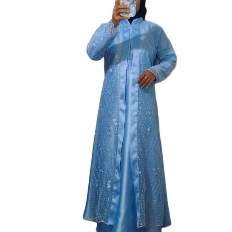 gamis tile brukat || gamiss satin new || gamis lebaran terbaru