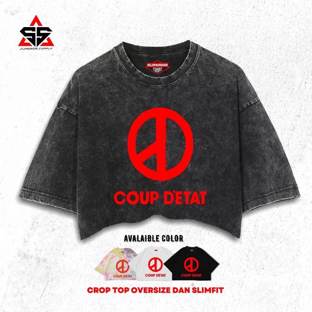 SUPERIOR Crop Tee G-Dragon Washed Tye Die Longsleeve Oversize Slimfit Crop Top GDRAGON-2