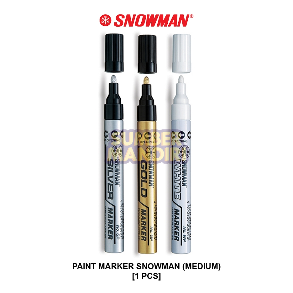 

Spidol Paint Marker SNOWMAN Medium Permanent [1 PCS]