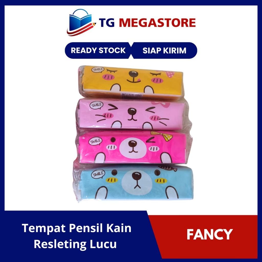 

Tempat Pensil Fancy Kain Resleting Lucu BD 192-20