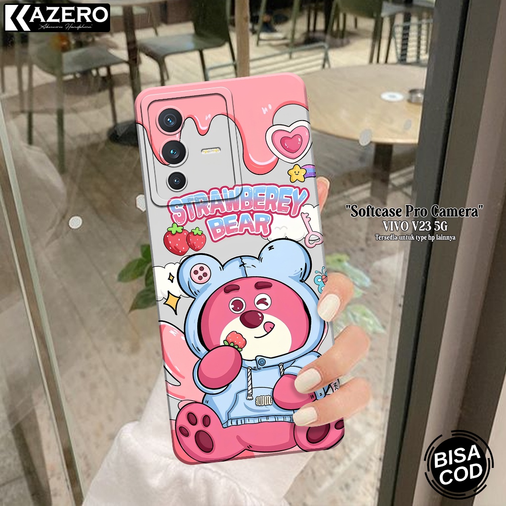 Softcase Hp VIVO V23 5G Terbaru - Fashion Case Kartun - Case VIVO V23 5G - Silikon Pro Camera-Casing