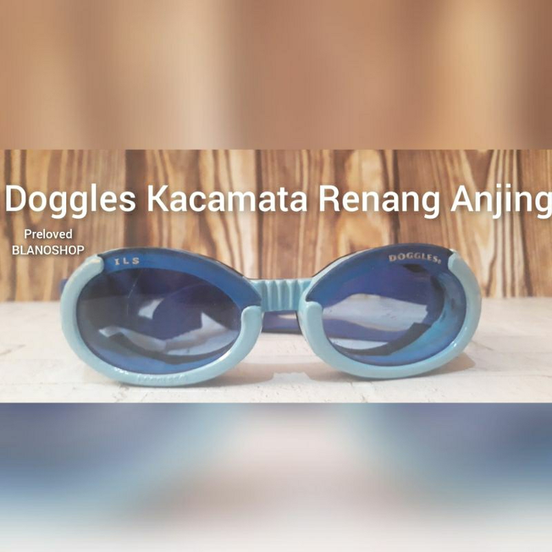 Preloved Kacamata Renang Anjing Doggles ILS Biru Laut