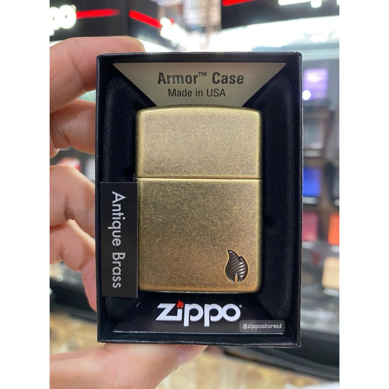 Zippo 46400 Armor Series Flame ~ Original 100% Made In USA