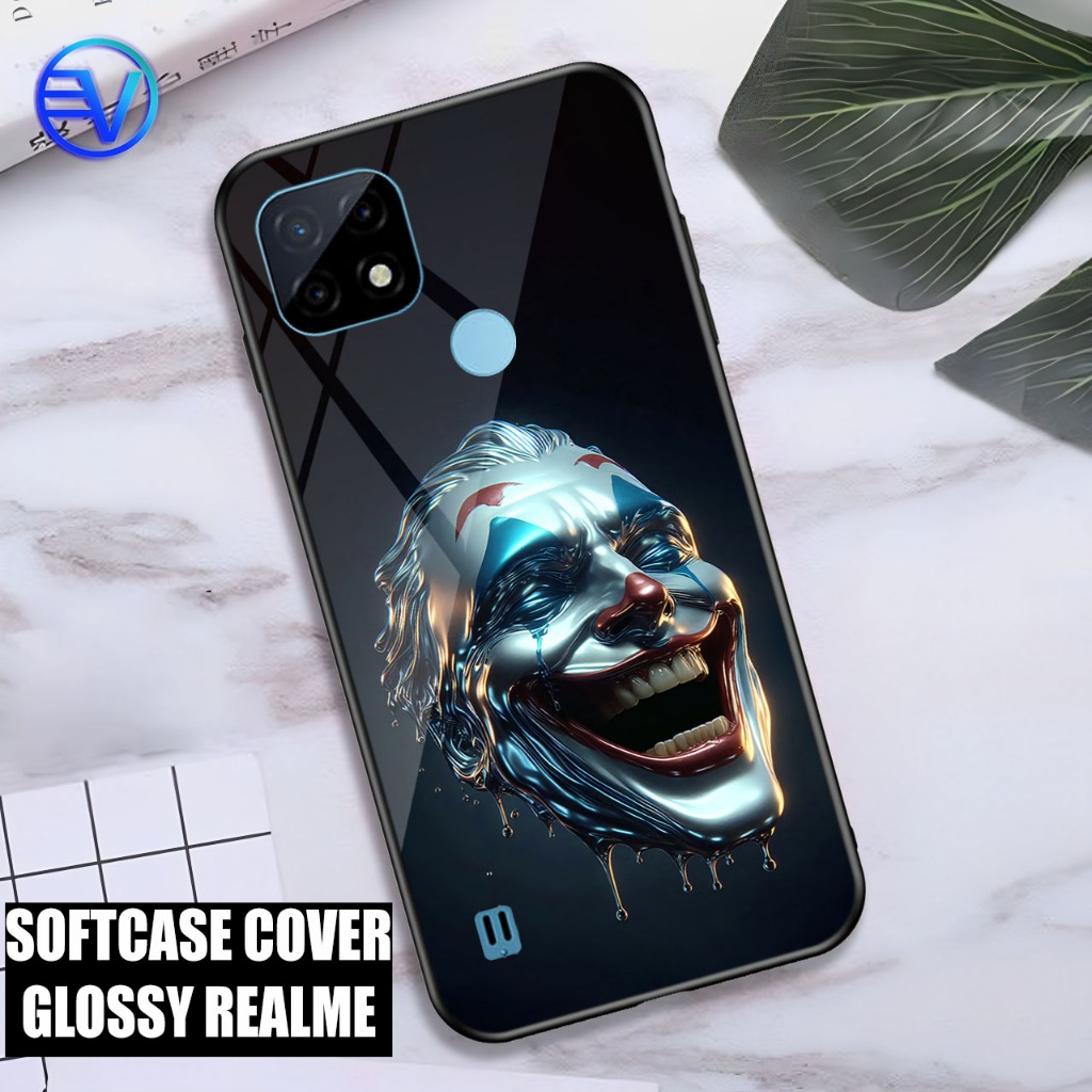 [ GT64 JOKER ] Softcase REALME C21Y/C25Y/C20/C11 2021/C15/C21/NARZO 50A/NARZO 50i Case Kilau Mirror 