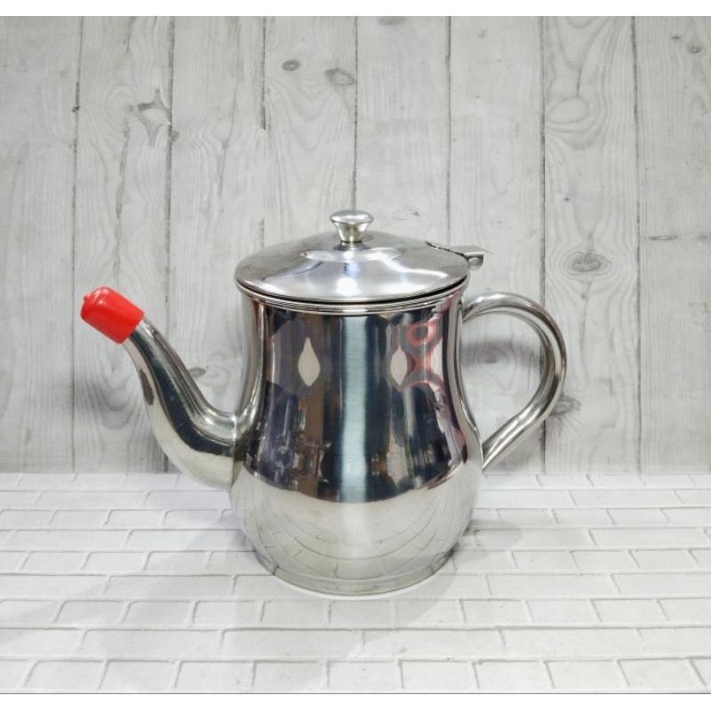 TEKO MINI STAINLESS 24 dan 32 OZ / CERET OUNCE POT STAINLESS / TEKO PEMANAS AIR