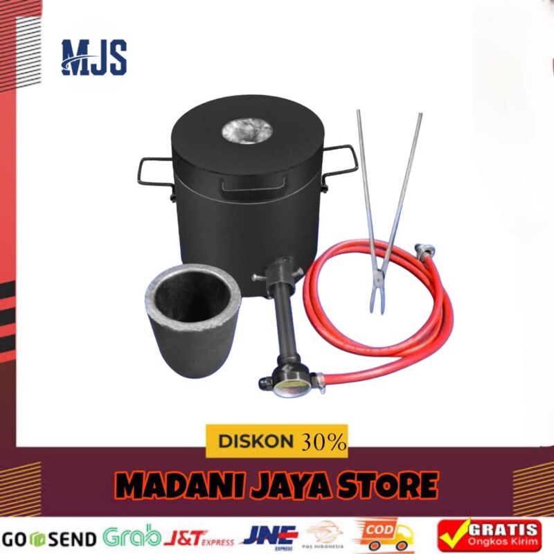 Melting Furnace Tin Silver Copper Aluminium Melting Gas Gold Melting Furnace 10 KG