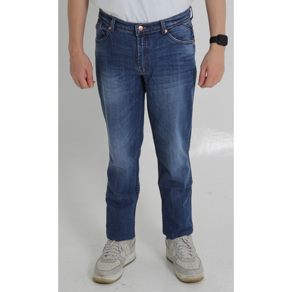 FOREX Celana Jeans Pria Biru Slim Fit DLSS4302