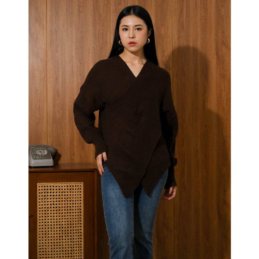 SUETERCLOTH - Irene Sabrina Sweater Premium / Sweater Wanita / Knit Top Wanita / Sabrina Top Knit