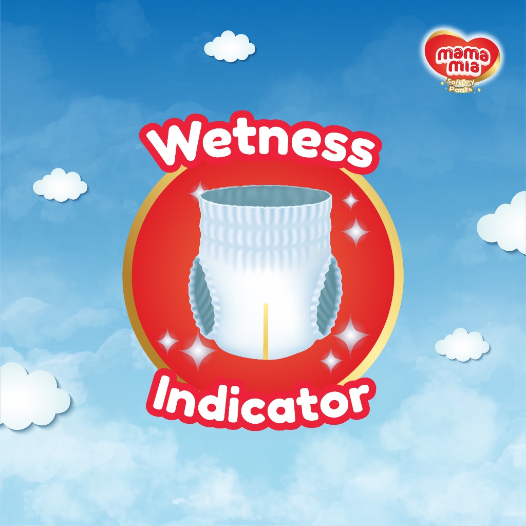 LOLYPOPP. MAMAMIA BABY PANTS SIZE S34 M30 L26 XL22 - HALAL SUPER LEMBUT EXTRA KERING