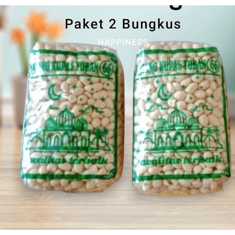 

Paket 2 Bungkus Kacang Kupas Tuban 250 Gram