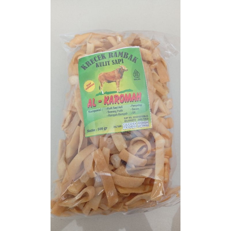 

Krecek Rambak lebar (krupuk kulit sapi)