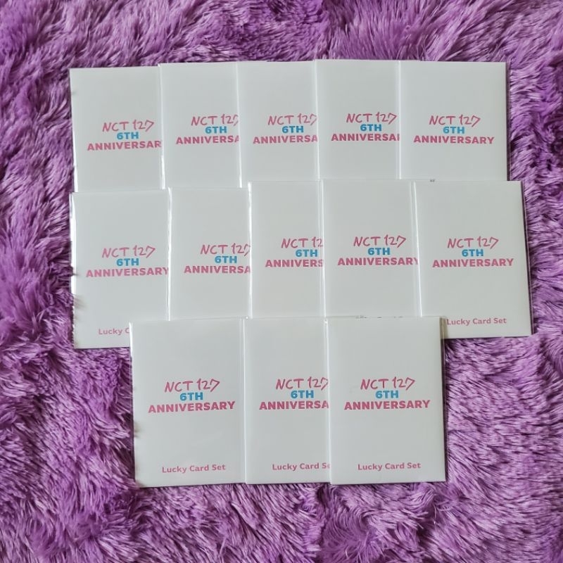 READY NCT 127 6TH ANNIVERSARY LUCKY CARD SEALED TAEYONG YUTA DOYOUNG JUNGWOO MARK