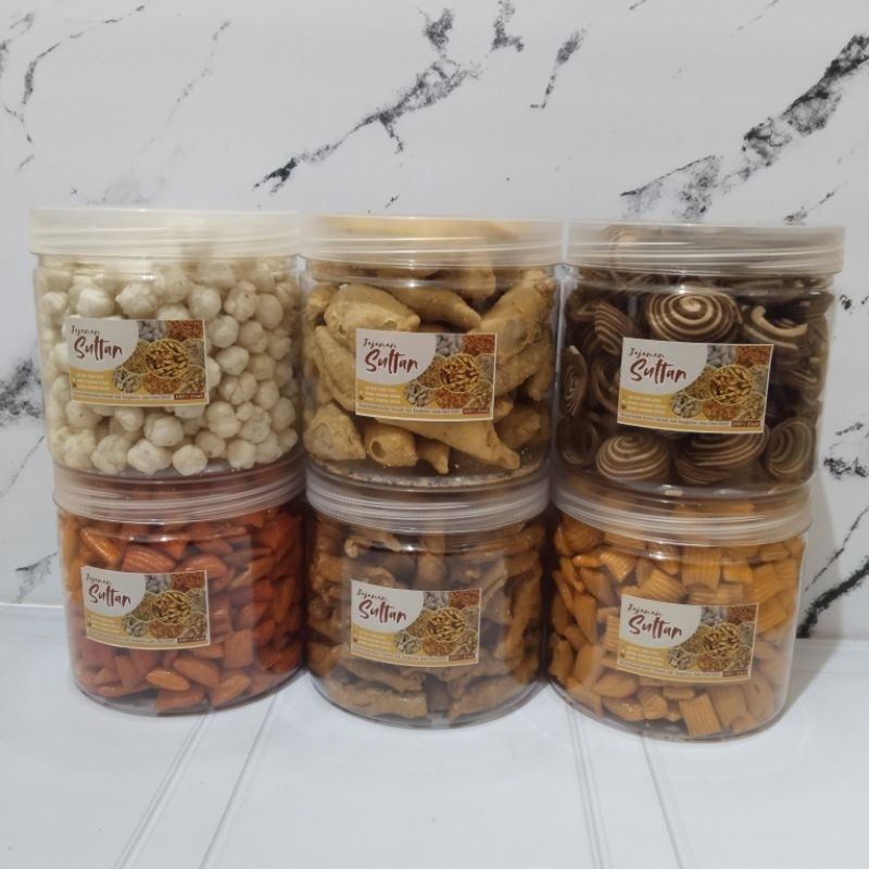 

Paket Hemat 6pcs Free Toples 650ML - Pastel Abon - Pang Pang - Kuping Gajah - Jajanan Cemilan Snack Termurah