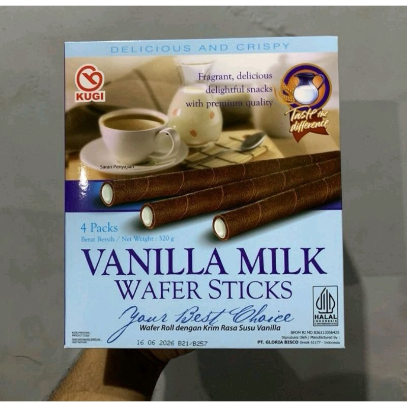 

Kugi Wafer Stick Vannila Milk