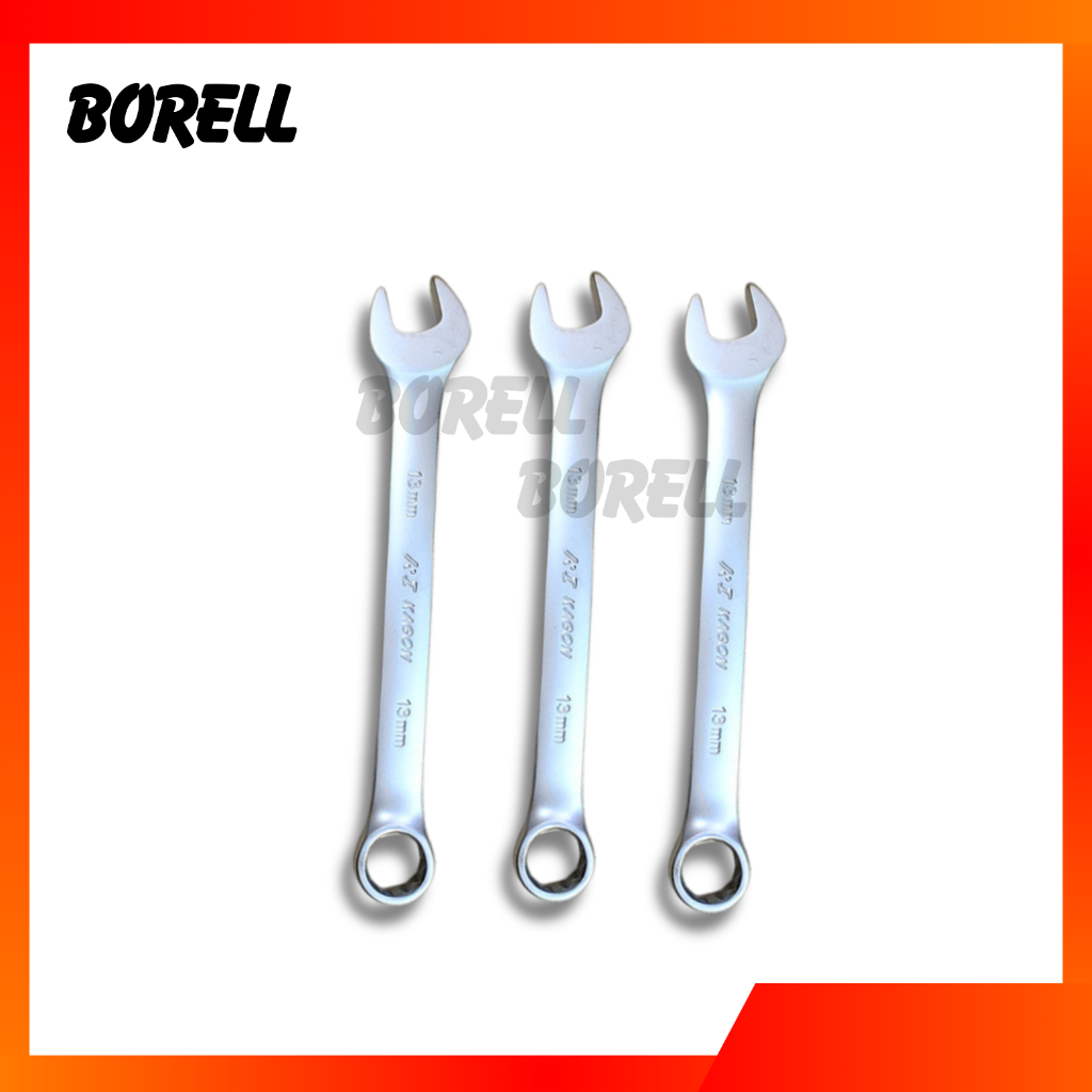 KAGON Kunci Ring Pas Set 11pcs 8-24mm Bahan Crv Kombinasi Wrench set 8-24mm 11 Pcs Kunci Pas