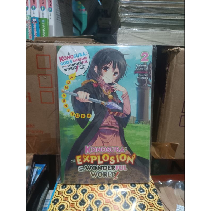 Light novel impor Kono Subarashii Sekai ni Bakuen wo 2 vol 2 segel / light novel Konosuba: An Explos