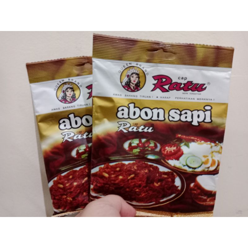 

Abon daging sapi asli Cap Ratu 90gr