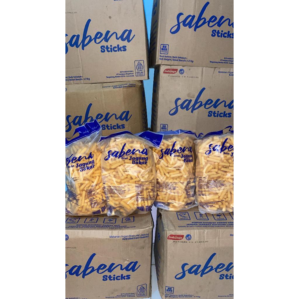 

SNACK SABENA RASA JAGUNG BAKAR 340GRAM 1 DUS ISI 5 - STIK SABENA JAGUNG BAKAR - MAKANAN RINGAN