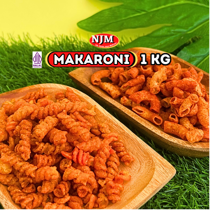 

NJM - MAKARONI SETAN / MAKARONI BANTAT / PIPA / MAKARONI SEPIRAL / MAKARONI ULIR PEDAS1000Gr (1Kg)