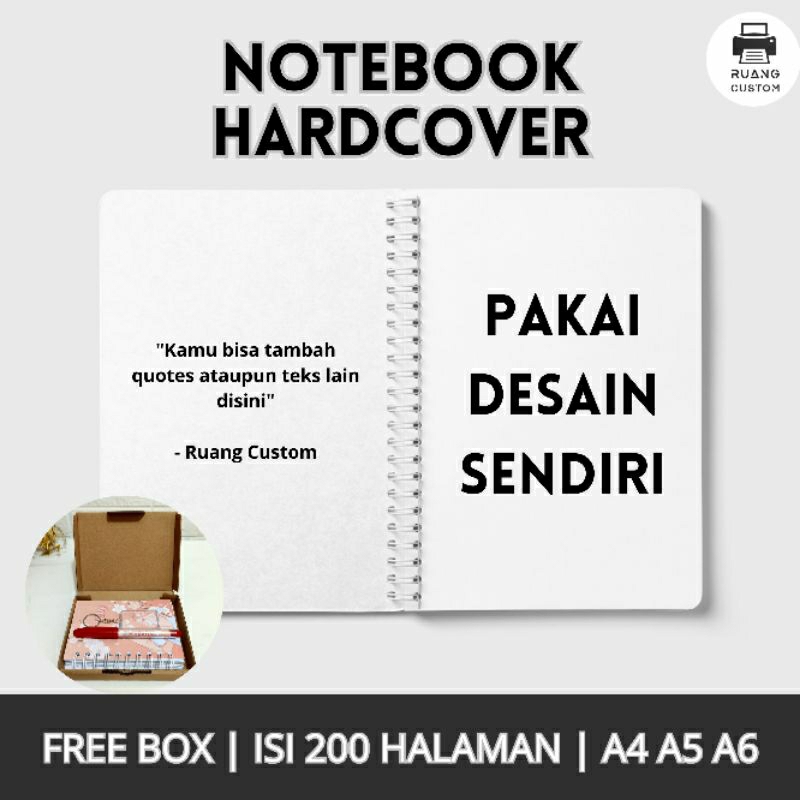 

CUSTOM NOTEBOOK BUKU CATATAN PAKAI FOTO SENDIRI