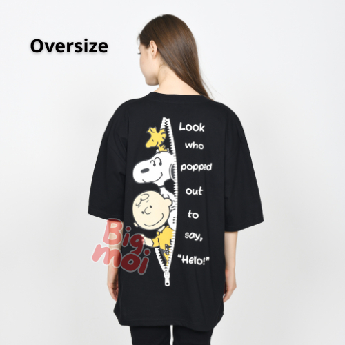 Bigmoi Kaos Wanita Bigsize LD 140cm Katun Motif Sablon Depan Dan Belakang
