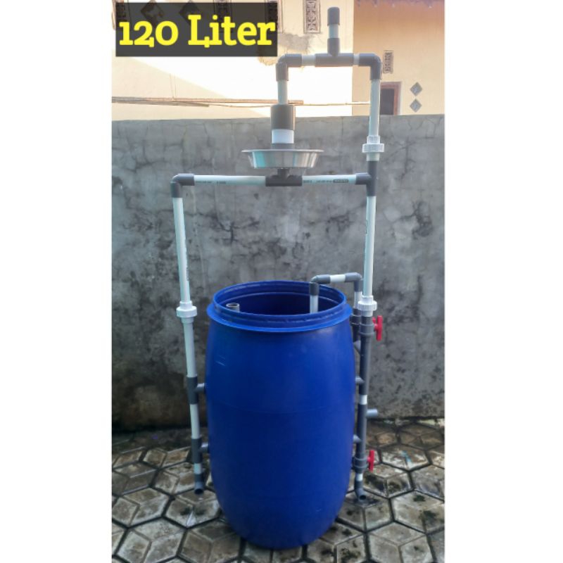 Tabung Filter air sumur kuning bau berkarat airator venturi 120 liter