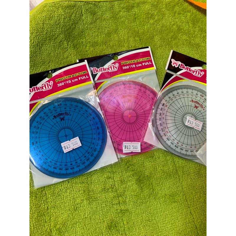 

penggaris busur butterfly 360 drajat
