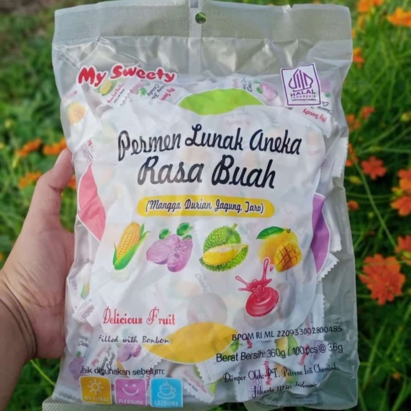 

MY SWEETY PERMEN LUNAK ANEKA BUAH ISI 100