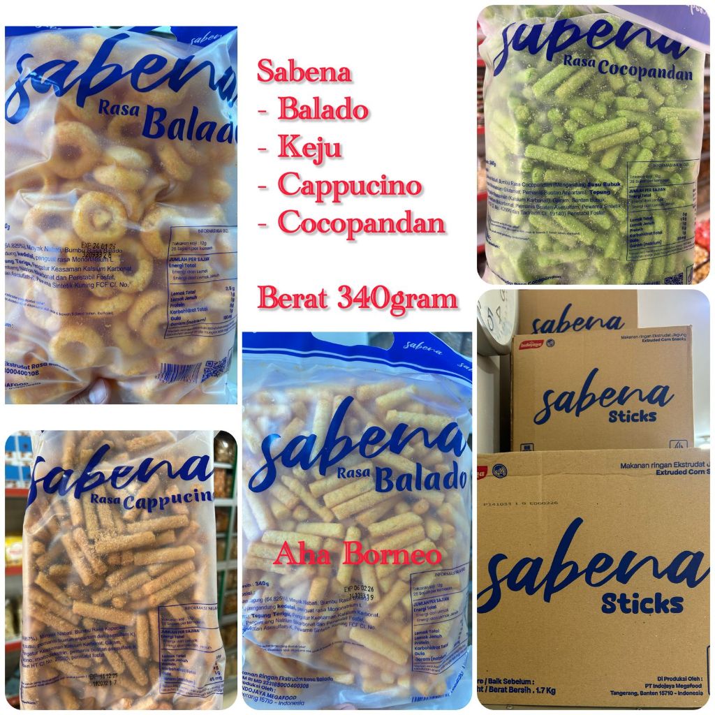 

SABENA SNACK BALADO 340 GR KEMASAN BESAR STIK BALADO