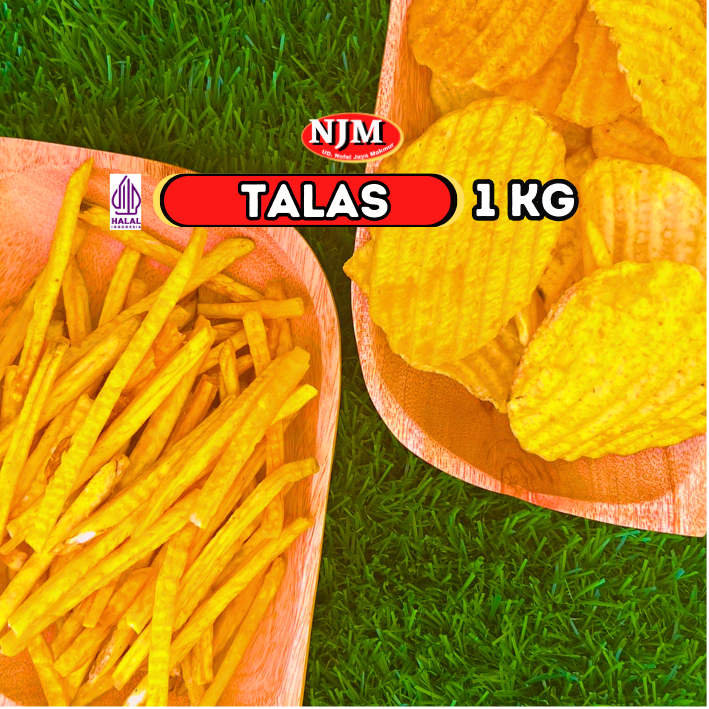 

STIK TALAS / Keripik Tales / TALAS GELOMBANG Gurih Renyah 1.000gr (1kg)