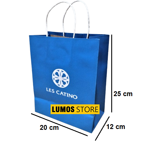 

Paper bag Les catino bag biru small tas kado premium storage bag
