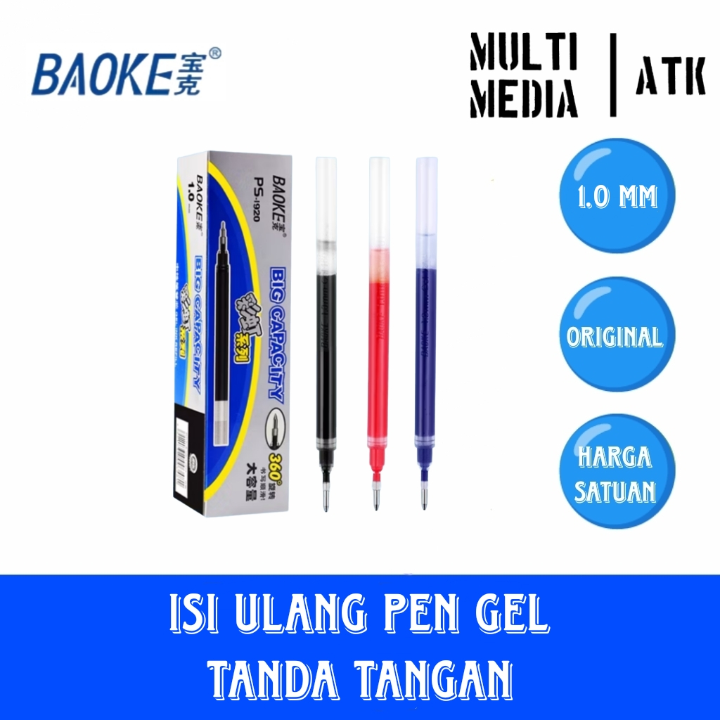 

ISI ULANG PEN GEL PIGMENT INK / REFILL PEN GEL TANDA TANGAN