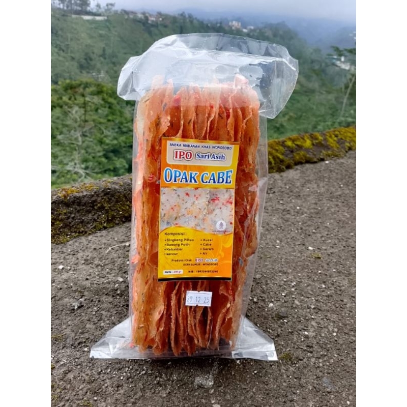 

Opak/Opak Cabe/Camilan/Kerupuk/Oleh-oleh/Kletikan/Makanan khas