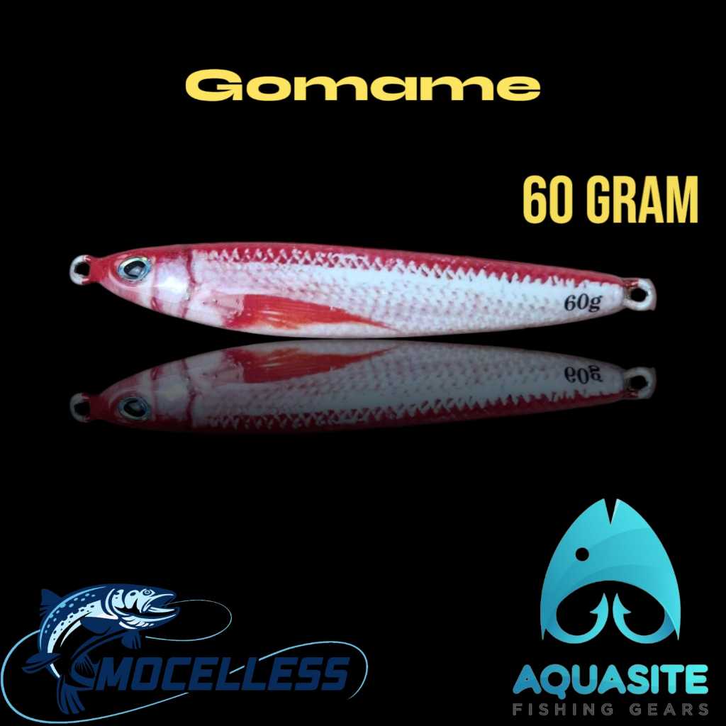 metal jig gomame full gid 40, 60, 80, 100 gram model kurisi realistik