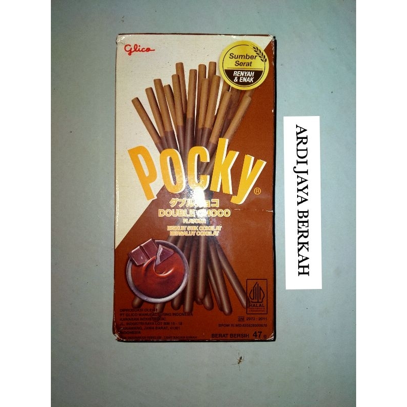 

Pocky Glico Biskuit Stik Rasa Double Choco 47g