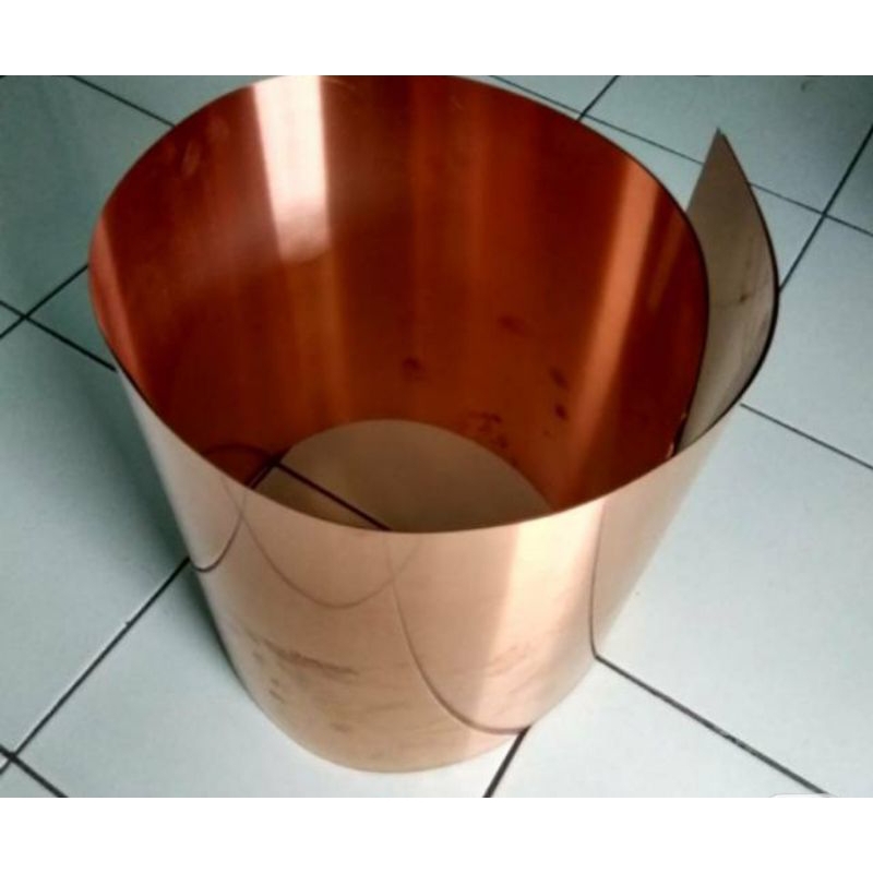 Plat tembaga murni 0,7mm x 10cm x 1meter