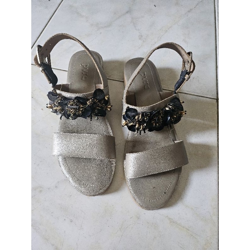 PVRA Sandal Wanita Duvva Emas Hak 3cm -41