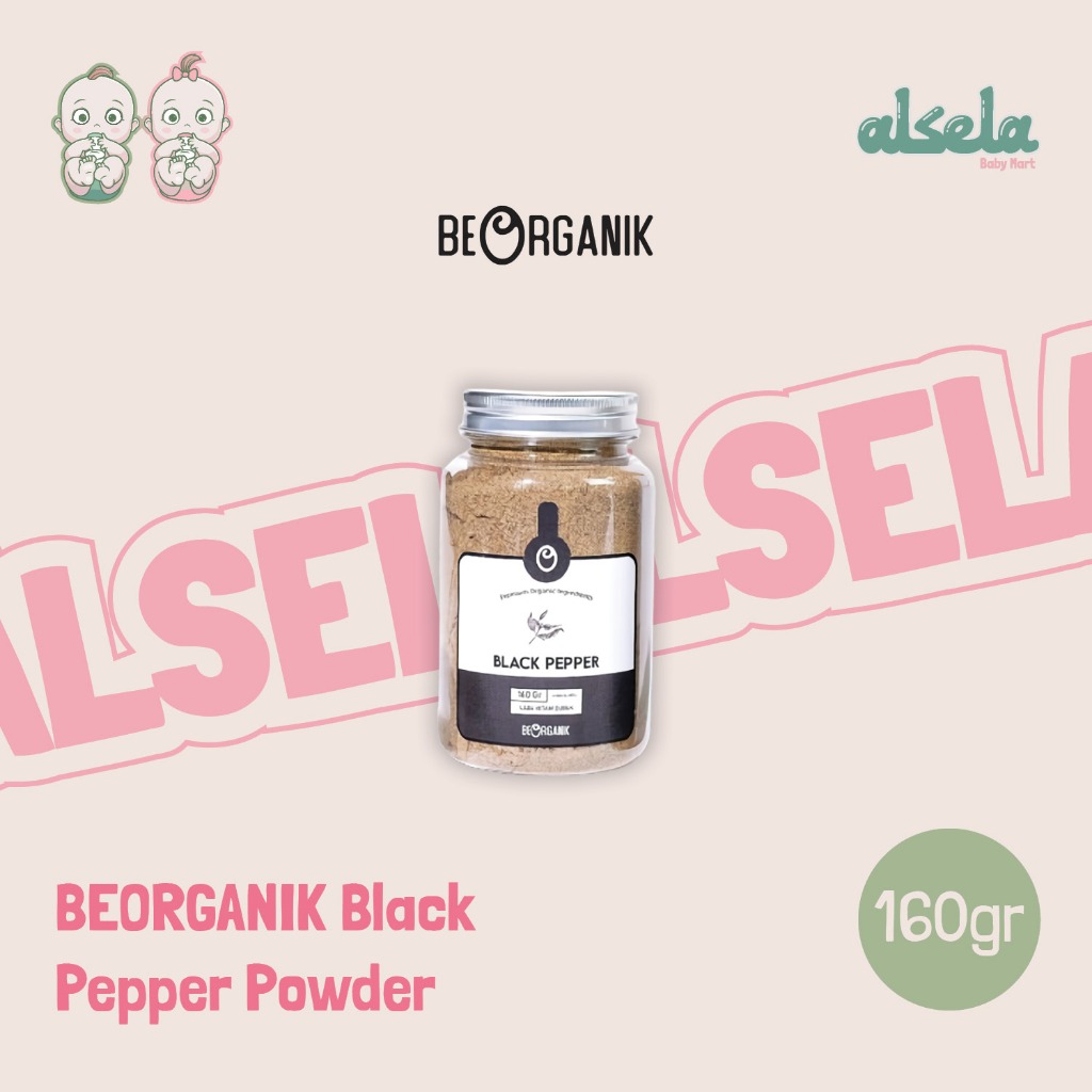 

Beorganik Black Pepper Powder 160gr Lada Hitam Bubuk 100% Bumbu Dapur Rempah
