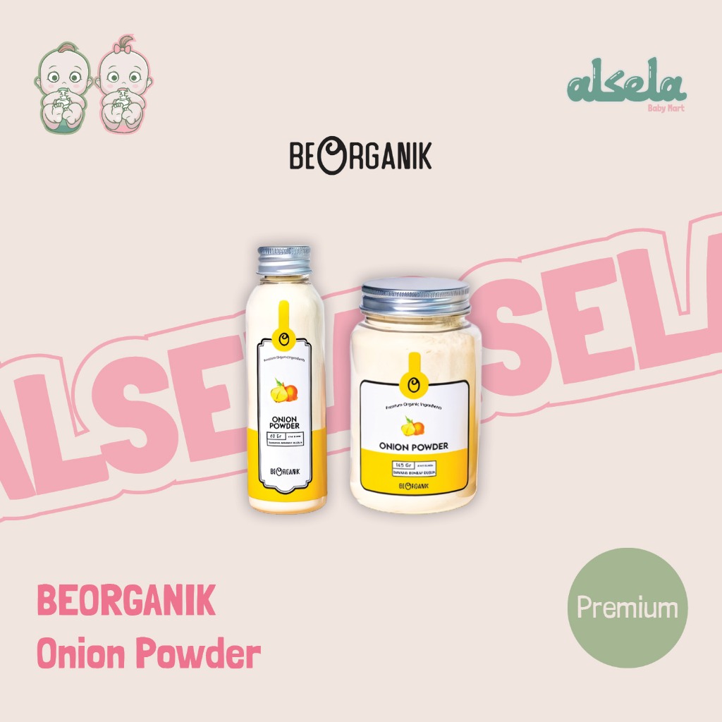 

Beorganik Onion Powder 60gr 145gr Bawang Bombay Bubuk 100% Bumbu Dapur Rempah