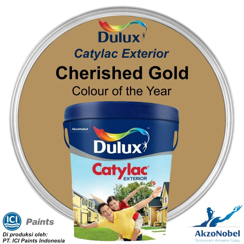 CAT DULUX CATYLAC EXTERIOR 5 KG - CHERISHED GOLD