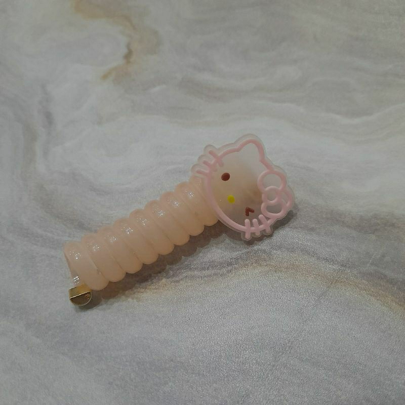 Ikat rambut spiral anak perempuan karakter kartun hello kitty sanrio cartoon hairtie hair tie ikatan