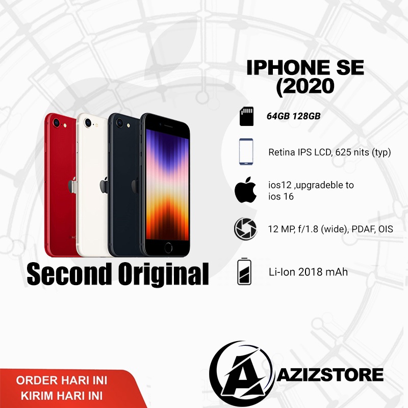 iP se2 2020 64GB/128GB Second Original 100% MULUS Fullset
