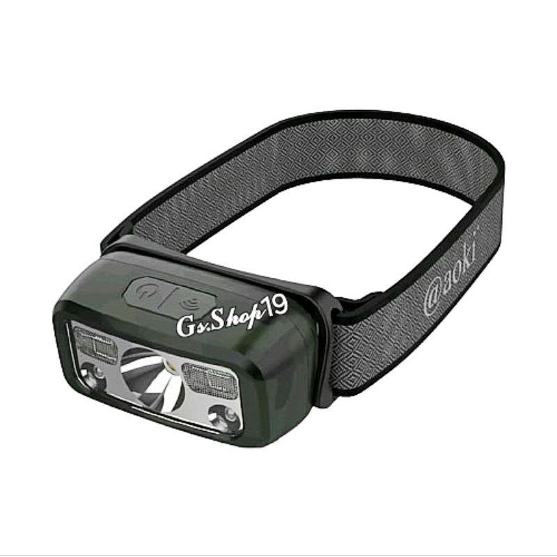 Aoki Senter Kepala Mini Dengan Sensor Indikator Gerak AK-3503G
