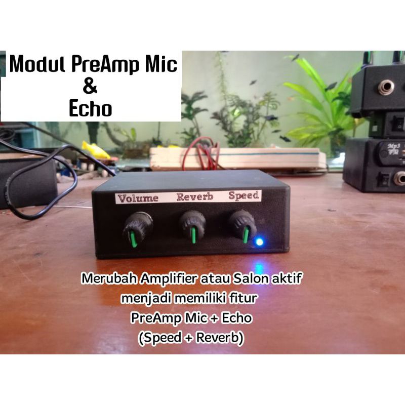 Modul Pre Amp Mic + Echo (speed-Reverb)
