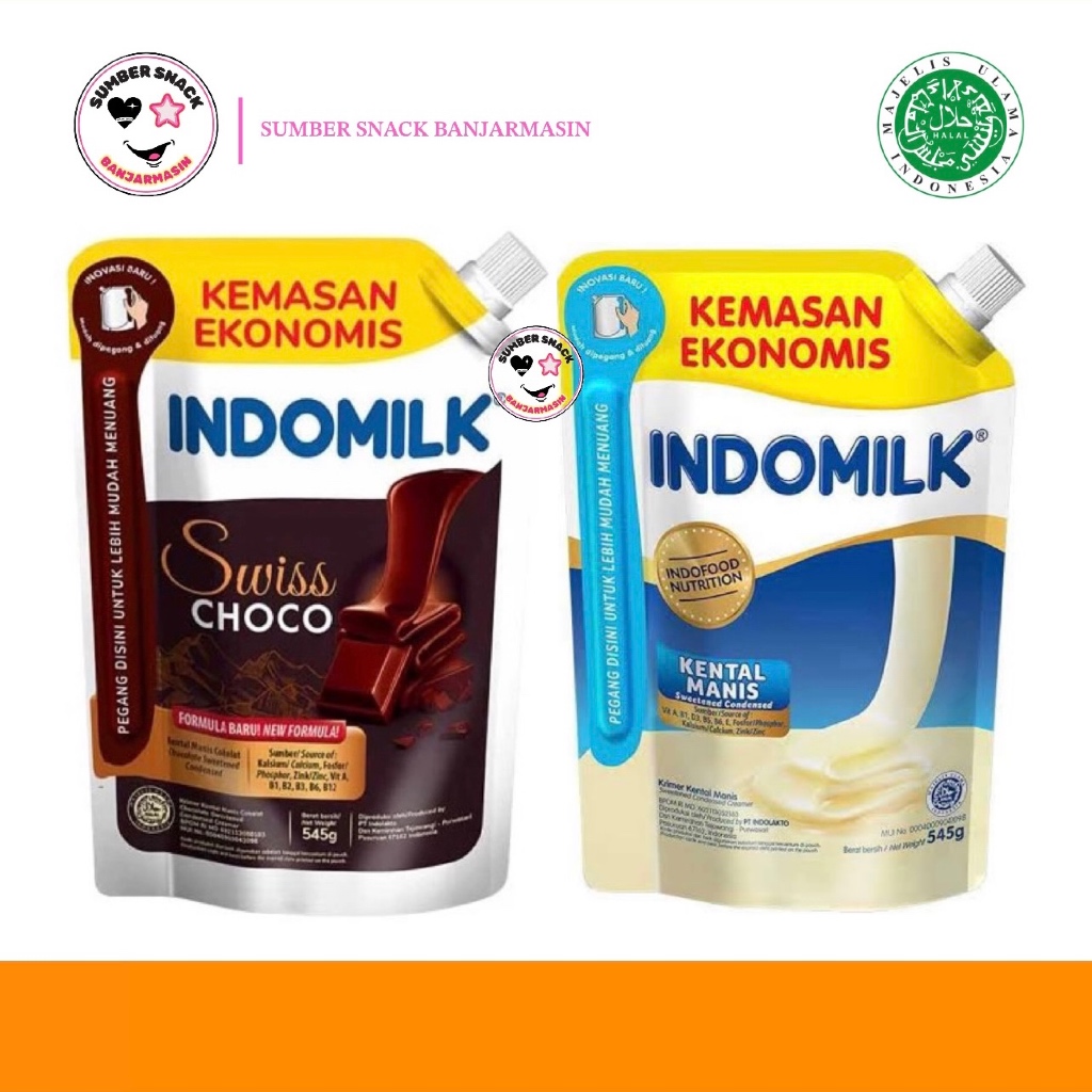 

Indomilk Kental Manis Pouch (545g) (2 Varian Rasa)