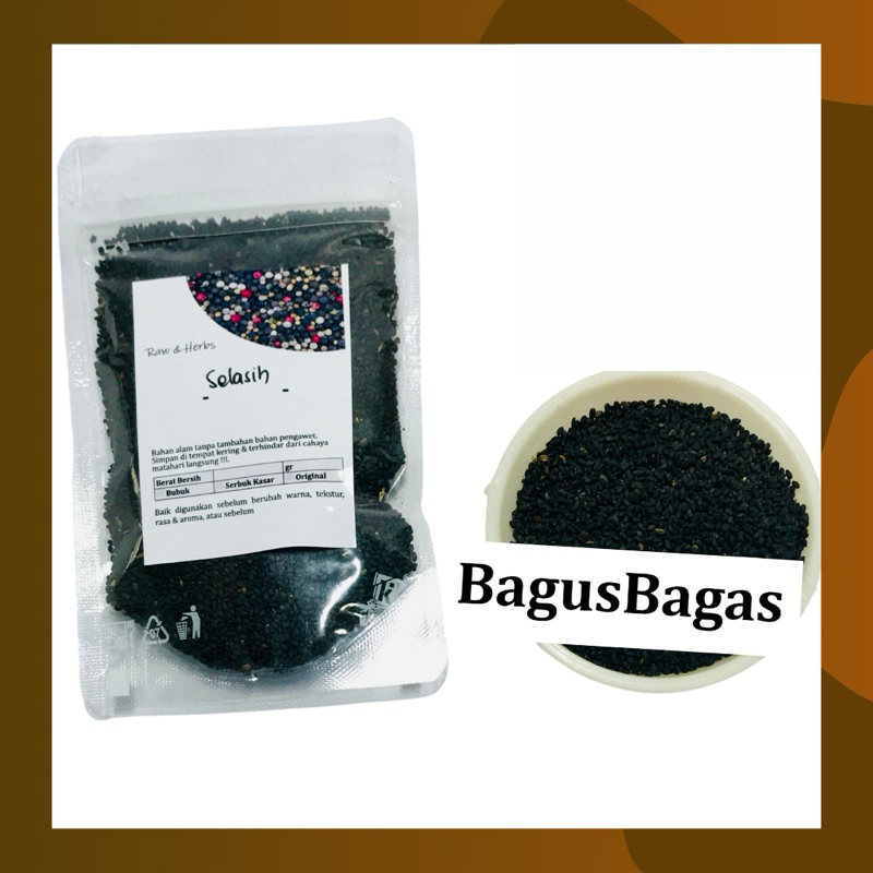 

50gr Biji Selasih Chia Cia Kemangi Basil Seed Super Food Alami Anti Oksidan Es Kuwut Bali