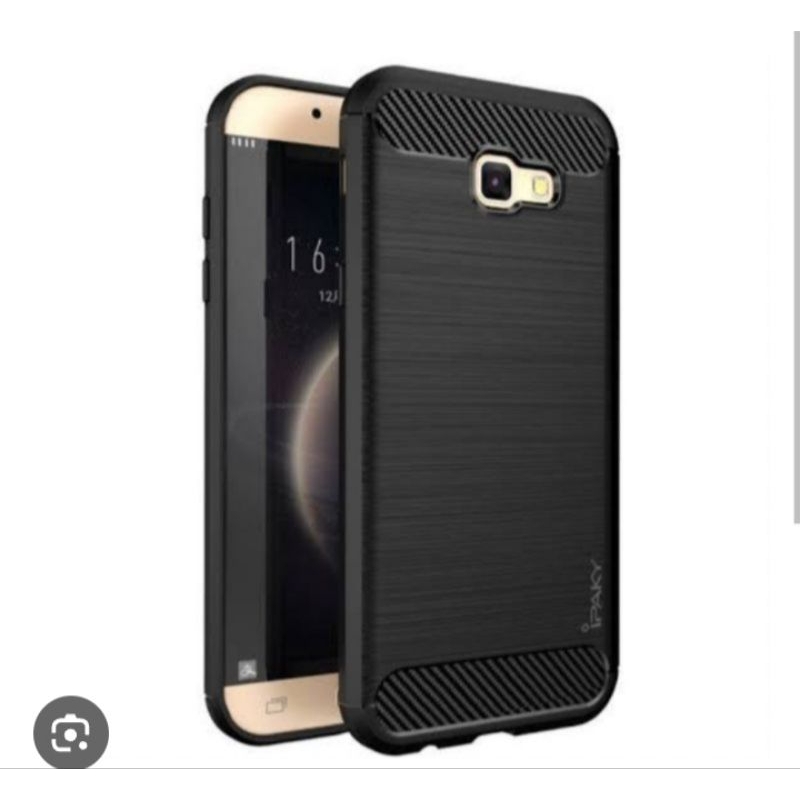 Softcase Silikon Ipaky Carbon Samsung A310 Samsung A3 2016