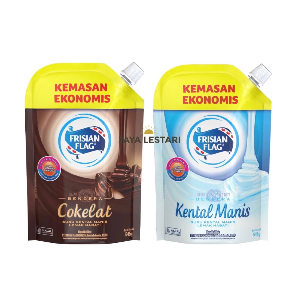 

Frisian Flag Kental Manis Pouch (545g) (2 Varian Rasa)